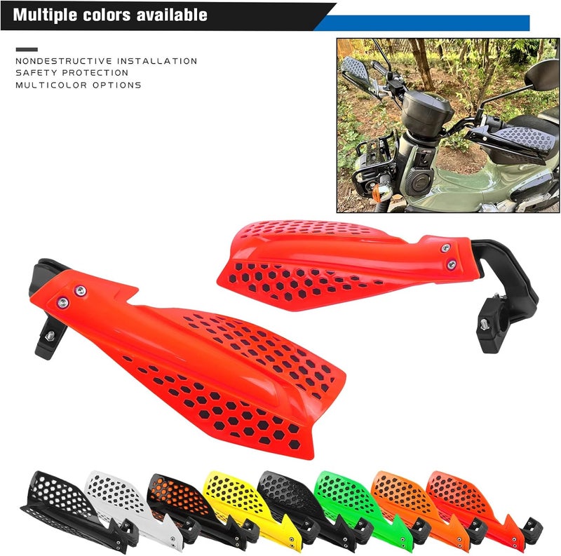 HAONEL Universal Dirt Bike Handguards 7/8" 22mm Plastic Motorcycle Handlebar Lever Hand Protector Accessories for Off-Road Motocross Enduro ATV Pit Bike(Red and Black) - Image 3